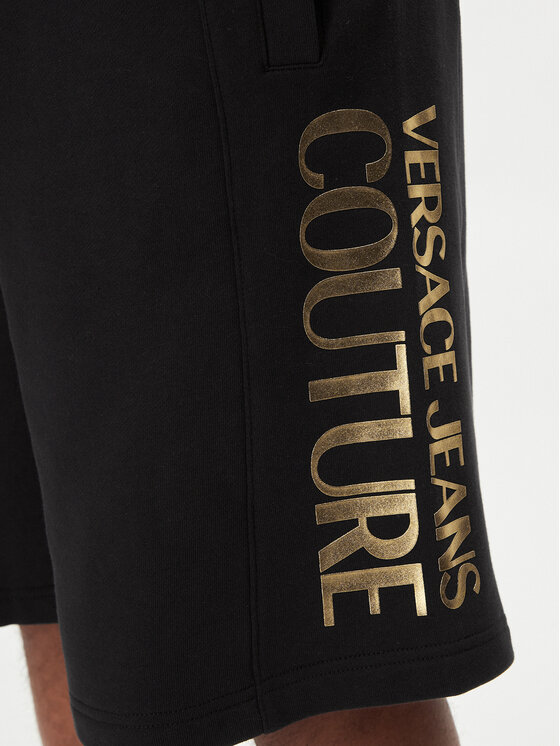 Versace Jeans Couture Versace Jeans Couture Športové kraťasy 76GADT00 Čierna Regular Fit
