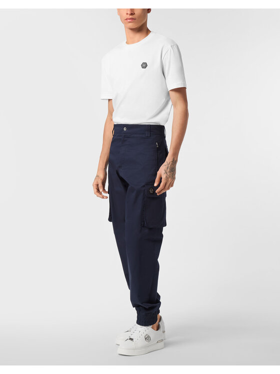 PHILIPP PLEIN PHILIPP PLEIN Joggery 25467 Granatowy Jogger Fit