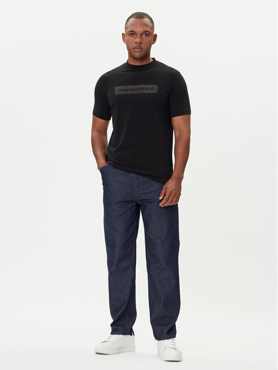 KARL LAGERFELD KARL LAGERFELD T-shirt 755035 554221 Crna Regular Fit