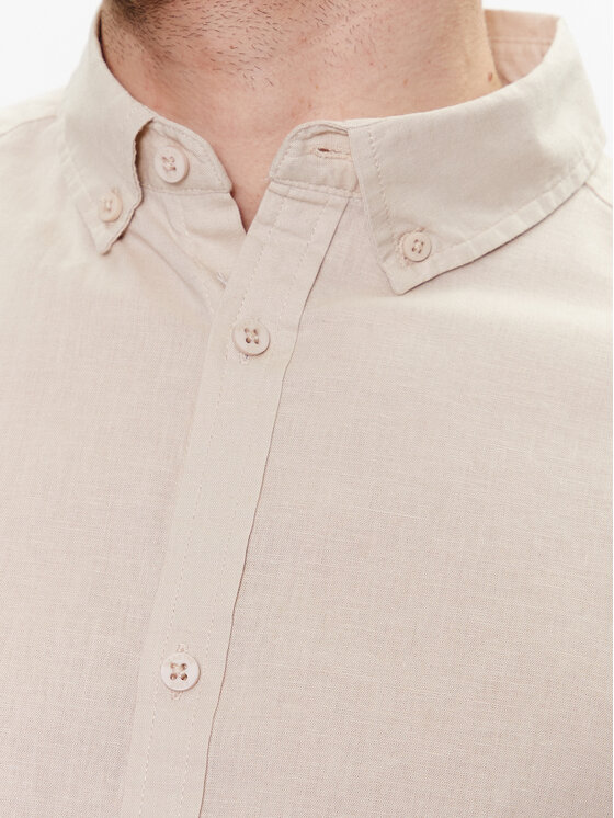 INDICODE INDICODE Hemd Hanko 20-327 Beige Regular Fit