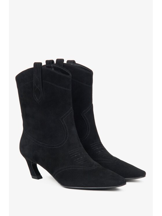 Estro Estro Καουμπόικες Μπότες & Μποτάκια ER00116169 Μαύρο