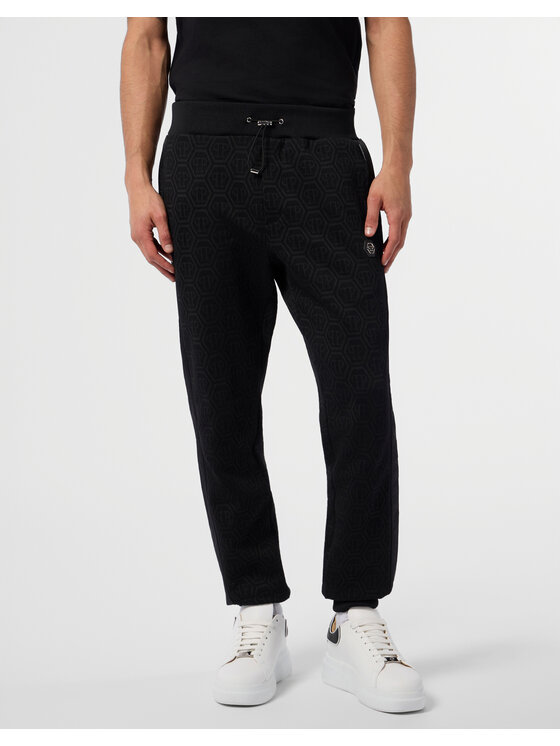 PHILIPP PLEIN PHILIPP PLEIN Spodnie dresowe 29715 Czarny Jogger Fit