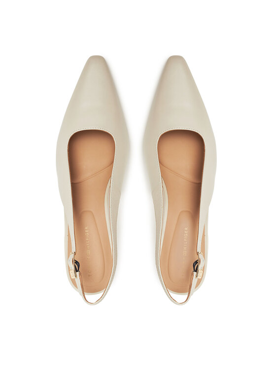 Tommy Hilfiger Tommy Hilfiger Lodičky Squared Toe FW0FW08636 Béžová