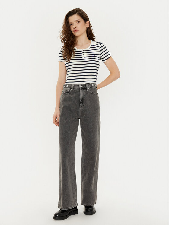 Tommy Jeans Tommy Jeans Тишърт DW0DW19502 Цветен Slim Fit