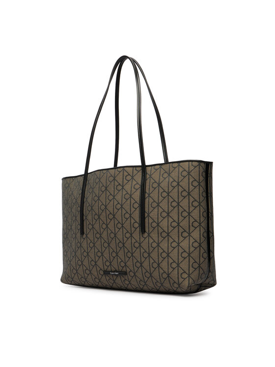 Calvin Klein Calvin Klein Kabelka Emblem Trio Pebble Shoulder Bag LV04F3750G Hnedá