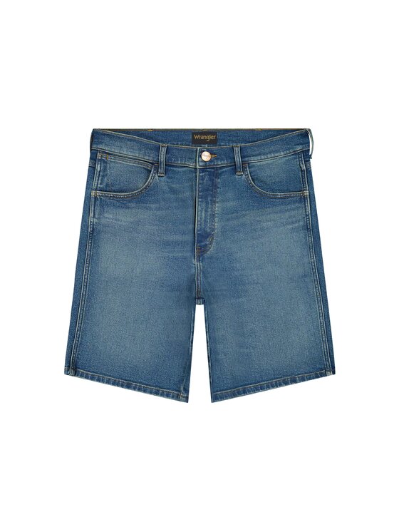 Wrangler Wrangler Pantaloncini di jeans FRONTIER SHORT Blu Regular Fit