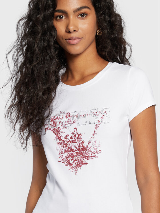 T-shirt Triangle Lafies Logo W2BI23 KA0Q4 Bianco