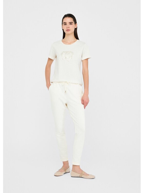Liu Jo Liu Jo T-shirt TF5163JS923M9807 Bianco Regular Fit