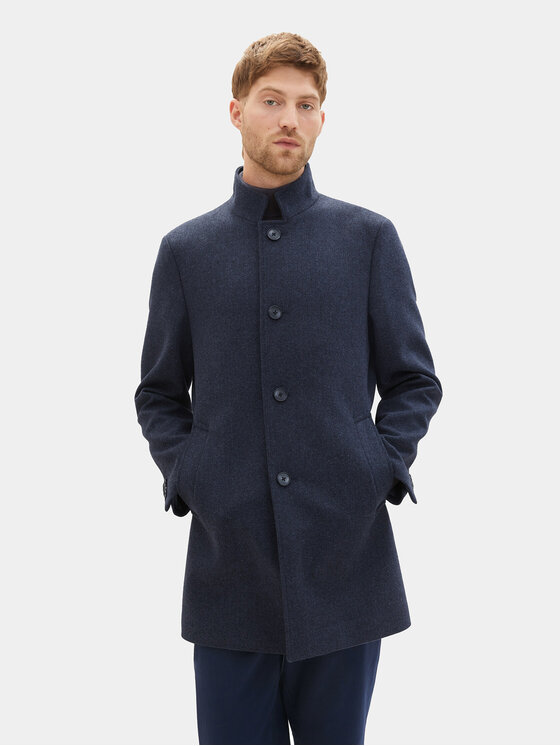 Tom Tailor Tom Tailor Płaszcz przejściowy 1037407 Granatowy Regular Fit