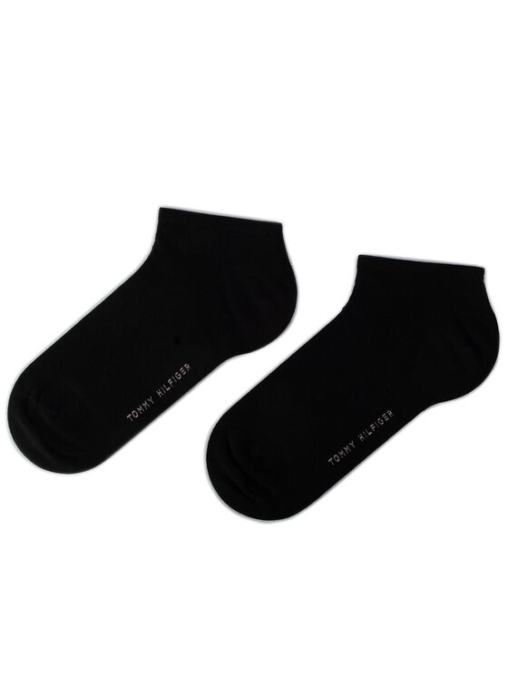 Tommy Hilfiger Tommy Hilfiger Set od 2 para niskih ženskih čarapa 343024001 Crna