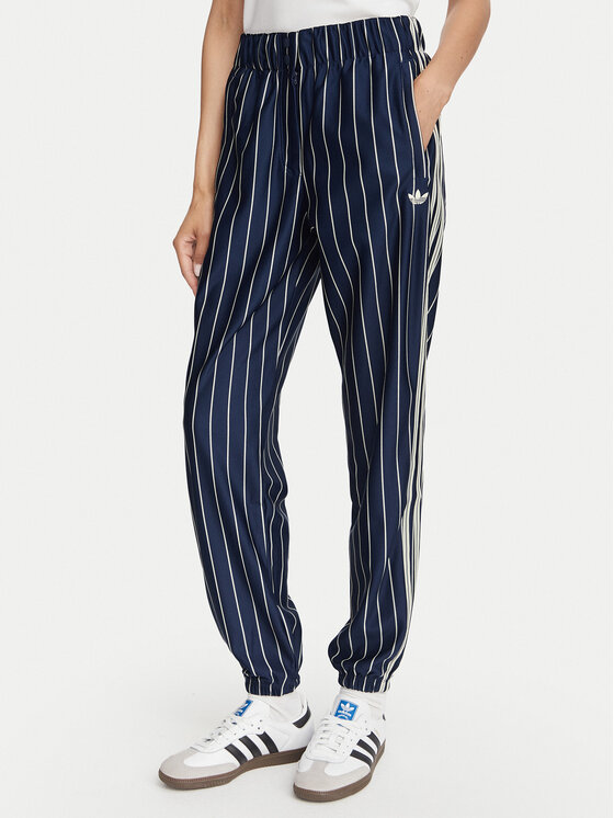 adidas Spodnji del trenirke Pinstripe Firebird Track Pant KR7037 Mornarsko modra Regular Fit