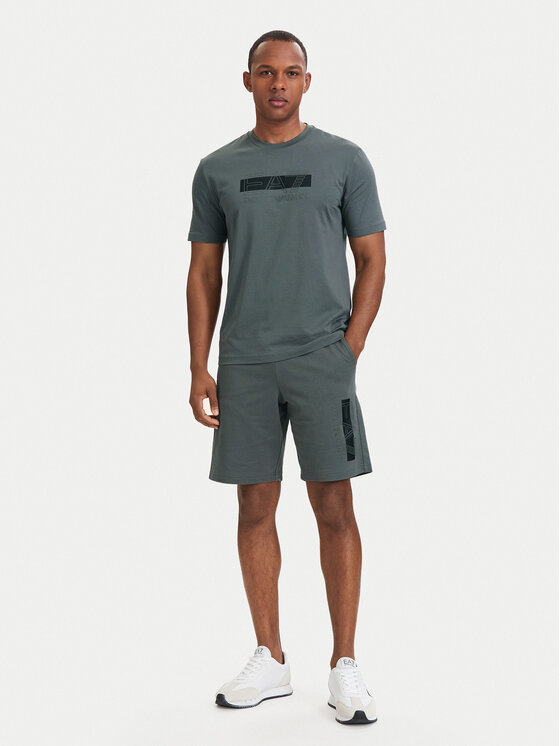 EA7 Emporio Armani EA7 Emporio Armani Póló 7M002415 AF10375 M8011 Szürke Regular Fit