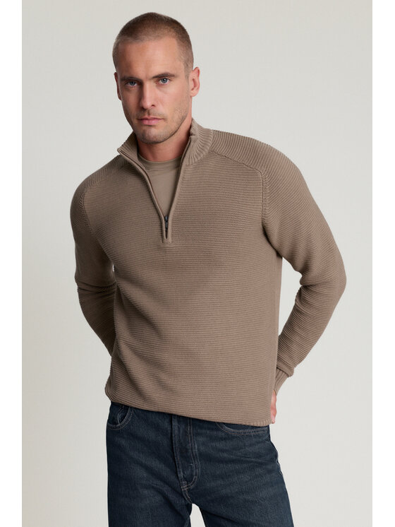Próchnik Próchnik Sweter PM20 SW073226000069 Beżowy Regular Fit