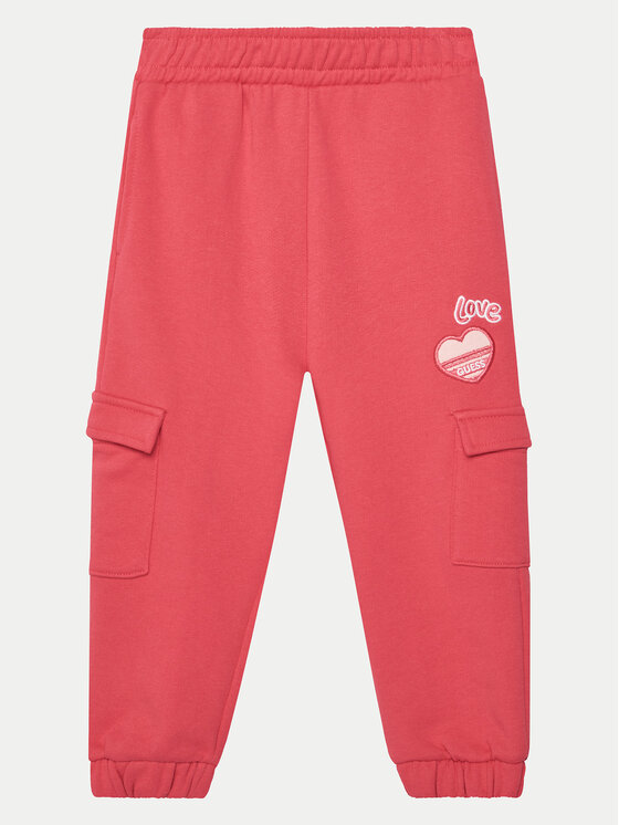 Guess Guess Dres K5RG00 KAD74 Różowy Regular Fit