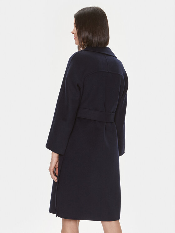 Liu Jo Liu Jo Wollmantel CF3003 T3540 Dunkelblau Regular Fit