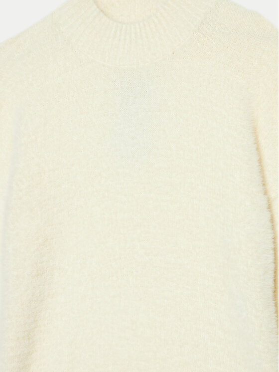United Colors Of Benetton United Colors Of Benetton Rollkragenpullover 19BAC200I Écru Regular Fit