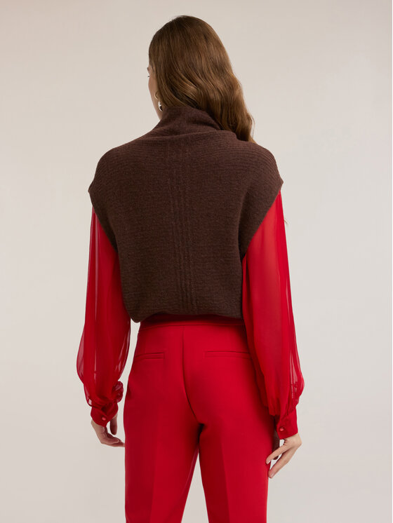 Motivi Motivi Cardigan M063W003744N022 Marrone Slim Fit