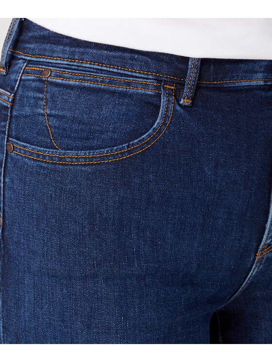 Wrangler Wrangler Jeansy W26LCL43K Granatowy Slim Fit
