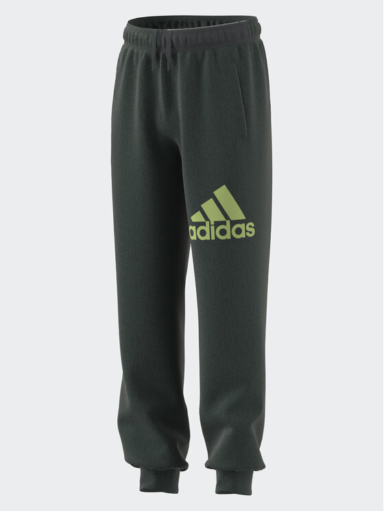 Adidas Spodnji Del Trenirke Essentials Regular Fit Big Logo Cotton Joggers IJ7069 Siva Regular Fit