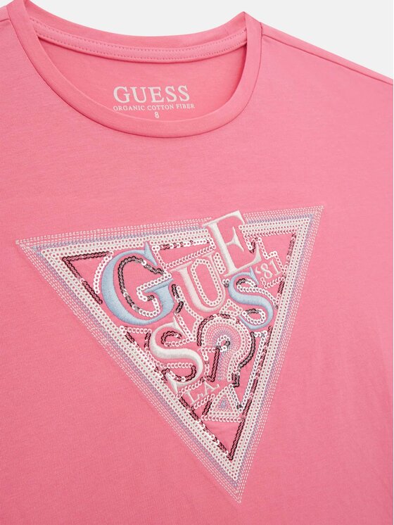Guess Kids Guess Kids Top 176533 Różowy Classic Fit