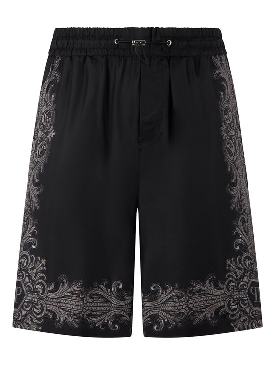 PHILIPP PLEIN PHILIPP PLEIN Szorty materiałowe 31218 Czarny Regular Fit