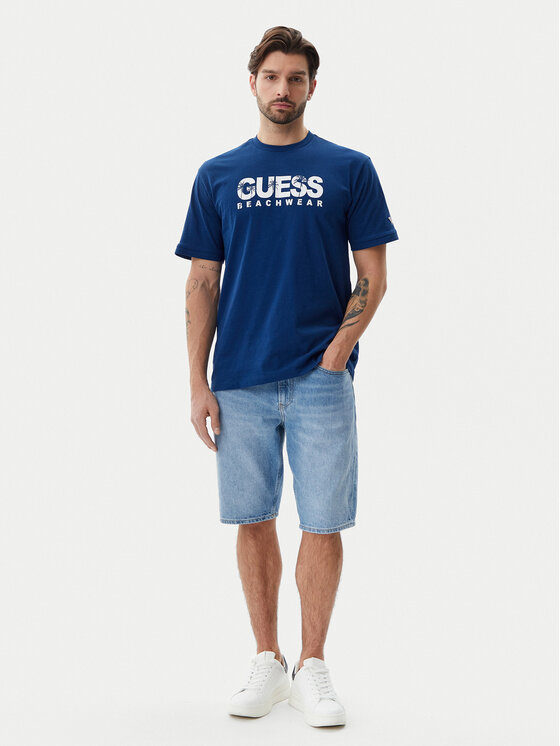 Guess Guess T-shirt F5GI11 I3Z14 Blu Oversize
