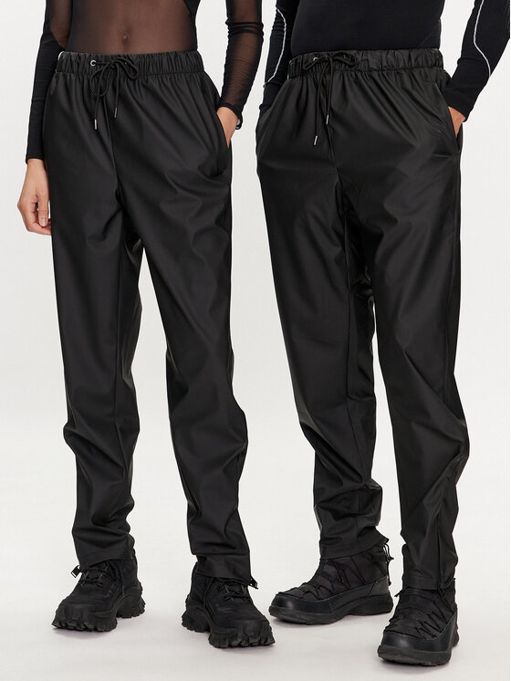 Rains Hlače za kišu Rain Pants Slim W3 18580 Crna Slim Fit