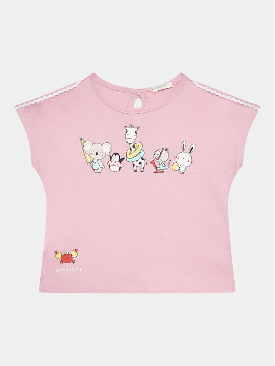 United Colors Of Benetton Tricou 3I1XA102W Roz Regular Fit