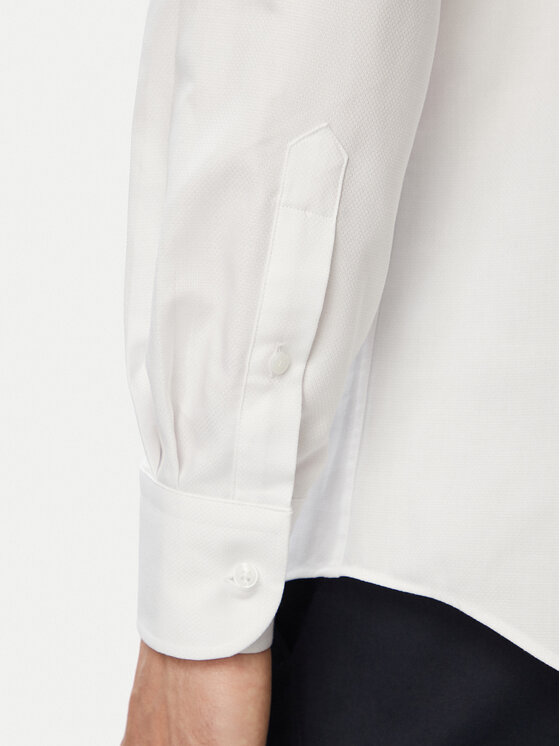 Tommy Hilfiger Tommy Hilfiger Koszula MW0MW43747 Biały Slim Fit
