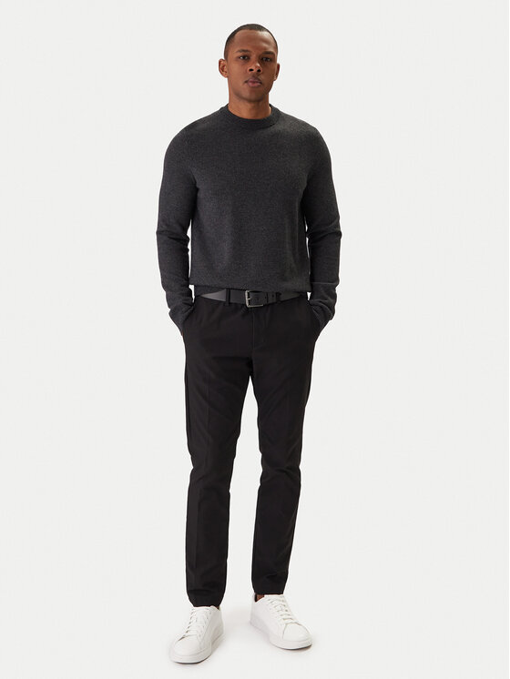 BOSS BOSS Megztinis H-Hestro 50549986 Juoda Regular Fit