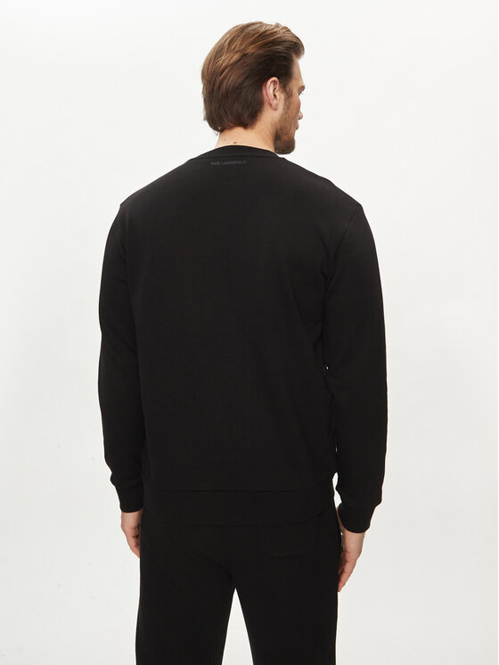 KARL LAGERFELD KARL LAGERFELD Majica dugih rukava 705063 542941 Crna Regular Fit