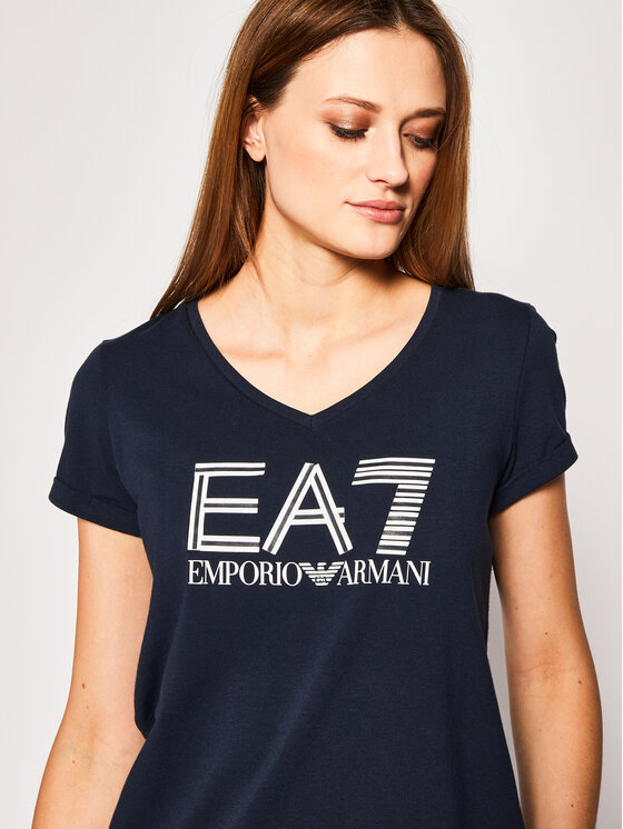 T-shirt 3HTT39 TJ12Z 1554 Blu scuro Regular Fit