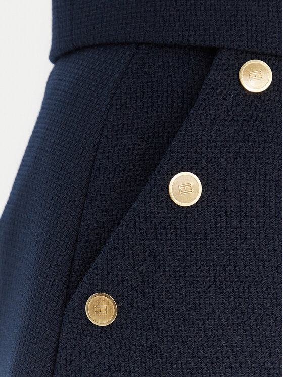 Tommy Hilfiger Tommy Hilfiger Trapetsseelik WW0WW49474 Tumesinine Regular Fit