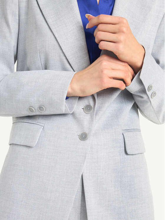 KMX KMX Marynarka 108480017 Szary Fitted Fit
