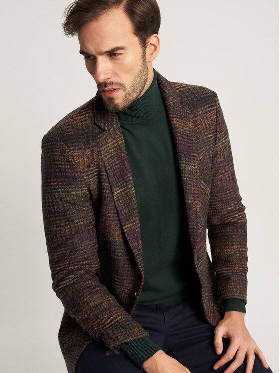 Willsoor Willsoor Sweter 59111 Zielony Regular Fit