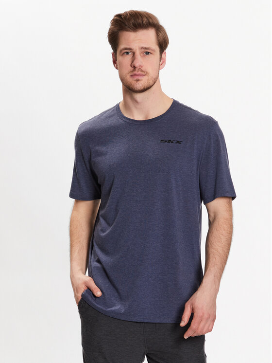 Skechers Skechers T-Shirt Godri Premium M1TS274 Granatowy Regular Fit