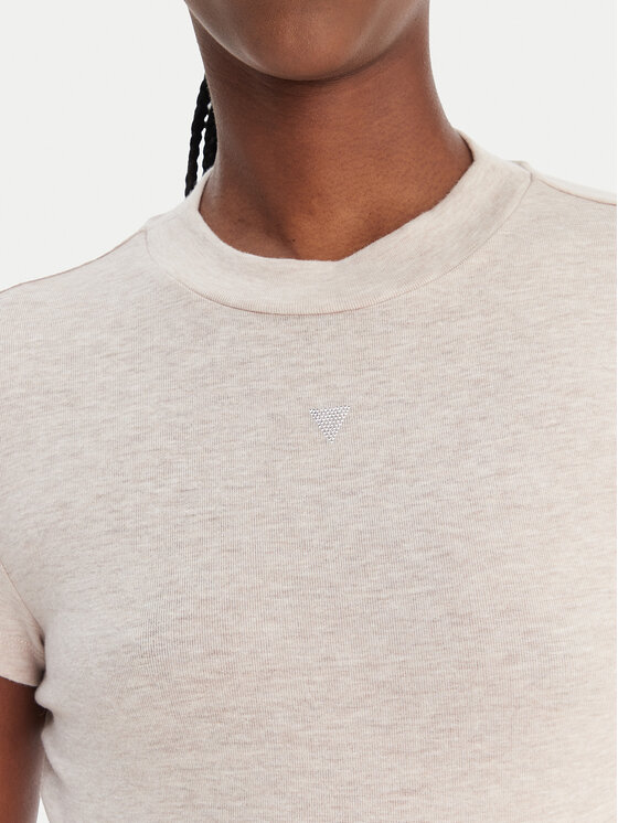 Guess Guess T-shirt W6RP99 KCNH2 Bež Regular Fit