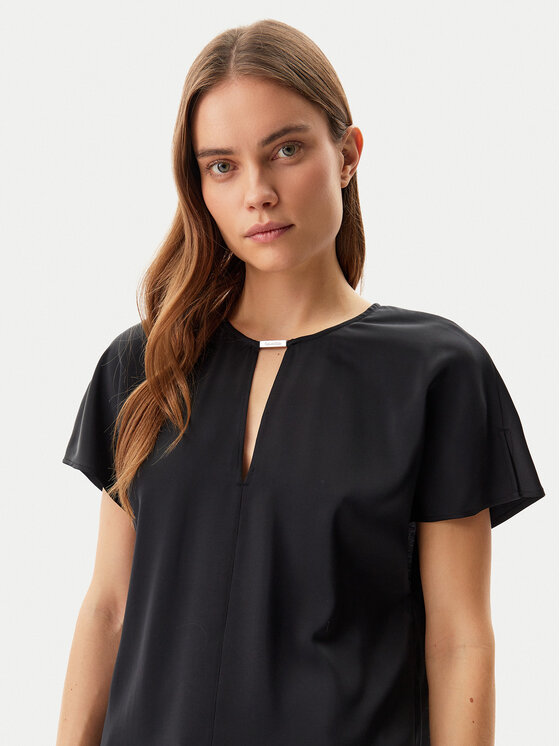 Calvin Klein Calvin Klein Blúzka K20K208191 Čierna Regular Fit