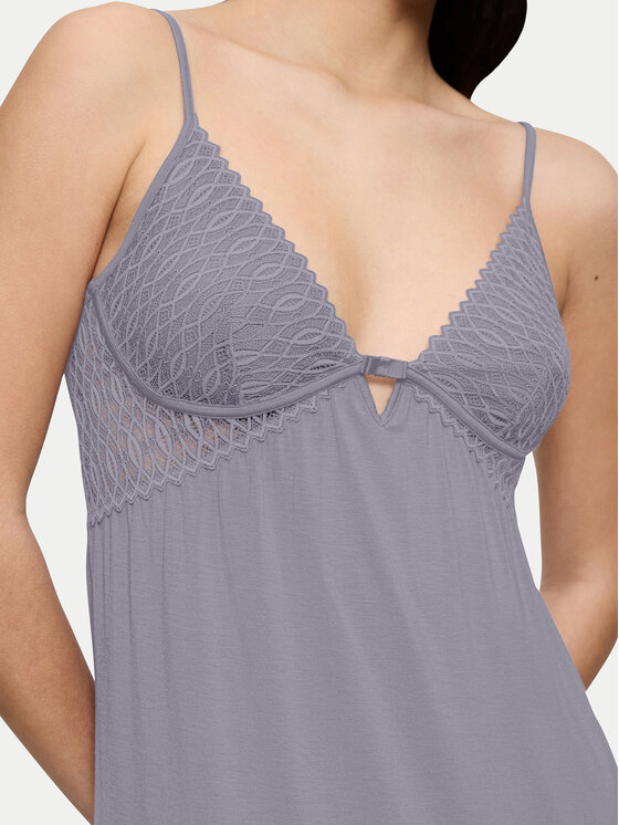 Triumph Triumph Nočna srajca Aura Spotlight 10225033 Siva Regular Fit