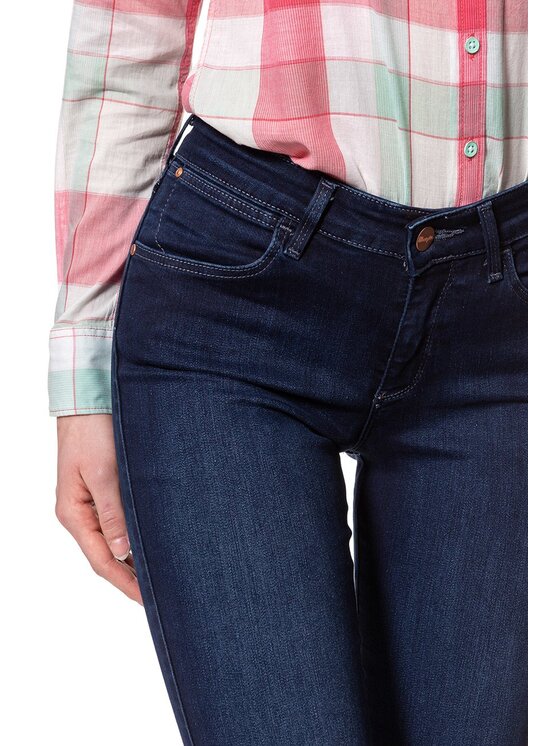 Wrangler Wrangler Jeansy SUPER SKINNY Niebieski Skinny Fit