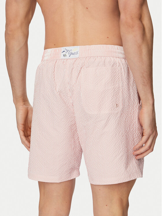 Guess Guess Plavecké šortky F6GT11 WN342 Svetloružová Regular Fit