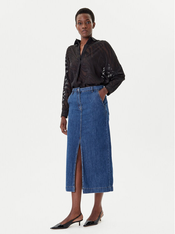 French Connection French Connection Farmer szoknya 73DZA Kék Regular Fit