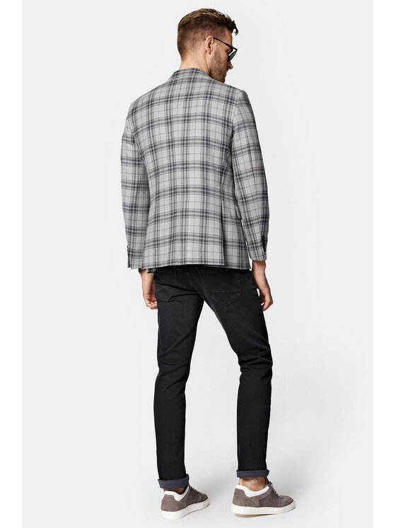 Lancerto Lancerto Marynarka Cosenza MA099123000005 Szary Slim Fit
