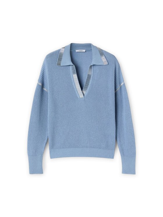 Motivi Motivi Cardigan M454W003554N004 Turchese Regular Fit