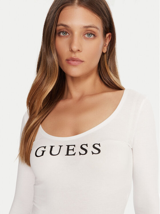 Guess Guess Боді O5RM08 KBBU1 Білий Regular Fit
