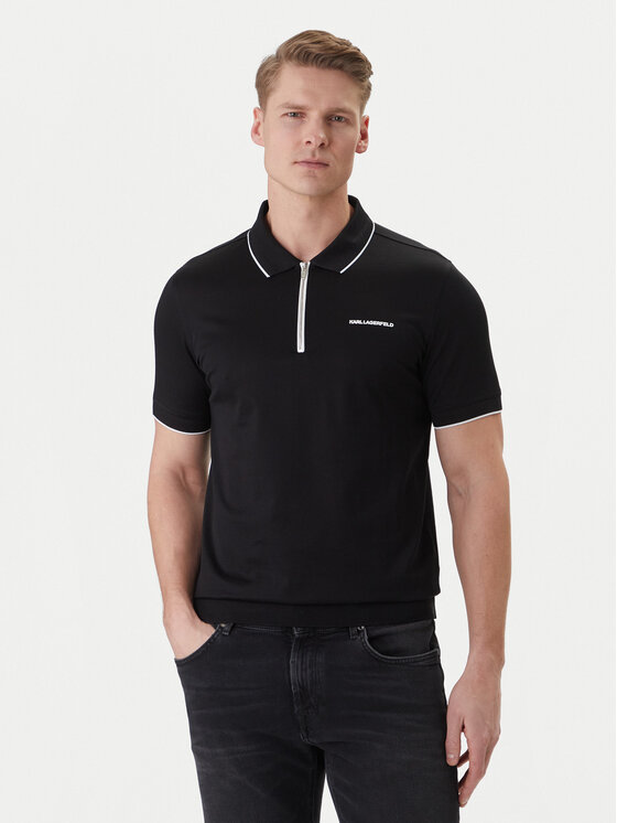 KARL LAGERFELD KARL LAGERFELD Polokošile 745003 562200 Černá Regular Fit