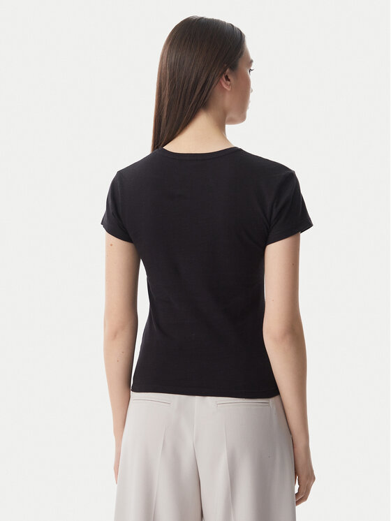 Tommy Hilfiger Tommy Hilfiger T-Shirt WW0WW48702 Schwarz Slim Fit