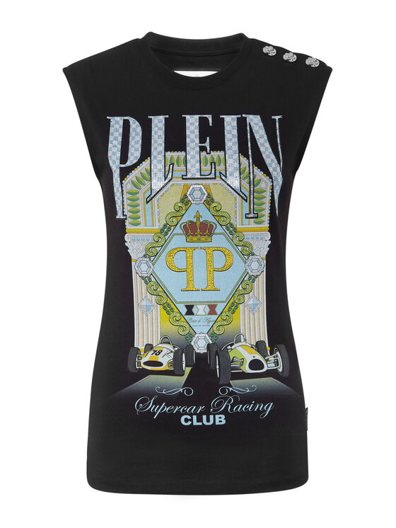 PHILIPP PLEIN PHILIPP PLEIN Tank top 24887 Černá Skin Tight Fit