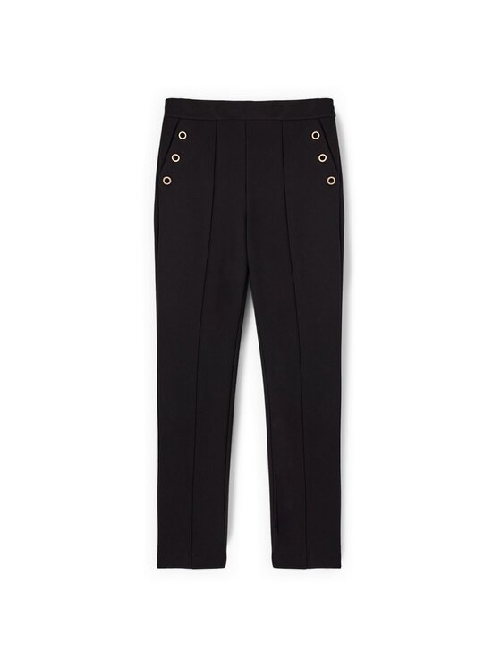 Motivi Motivi Pantaloni di tessuto P095Q004174N033 Nero Regular Fit
