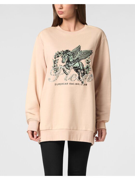 PHILIPP PLEIN PHILIPP PLEIN Bluza 23427 Różowy Regular Fit